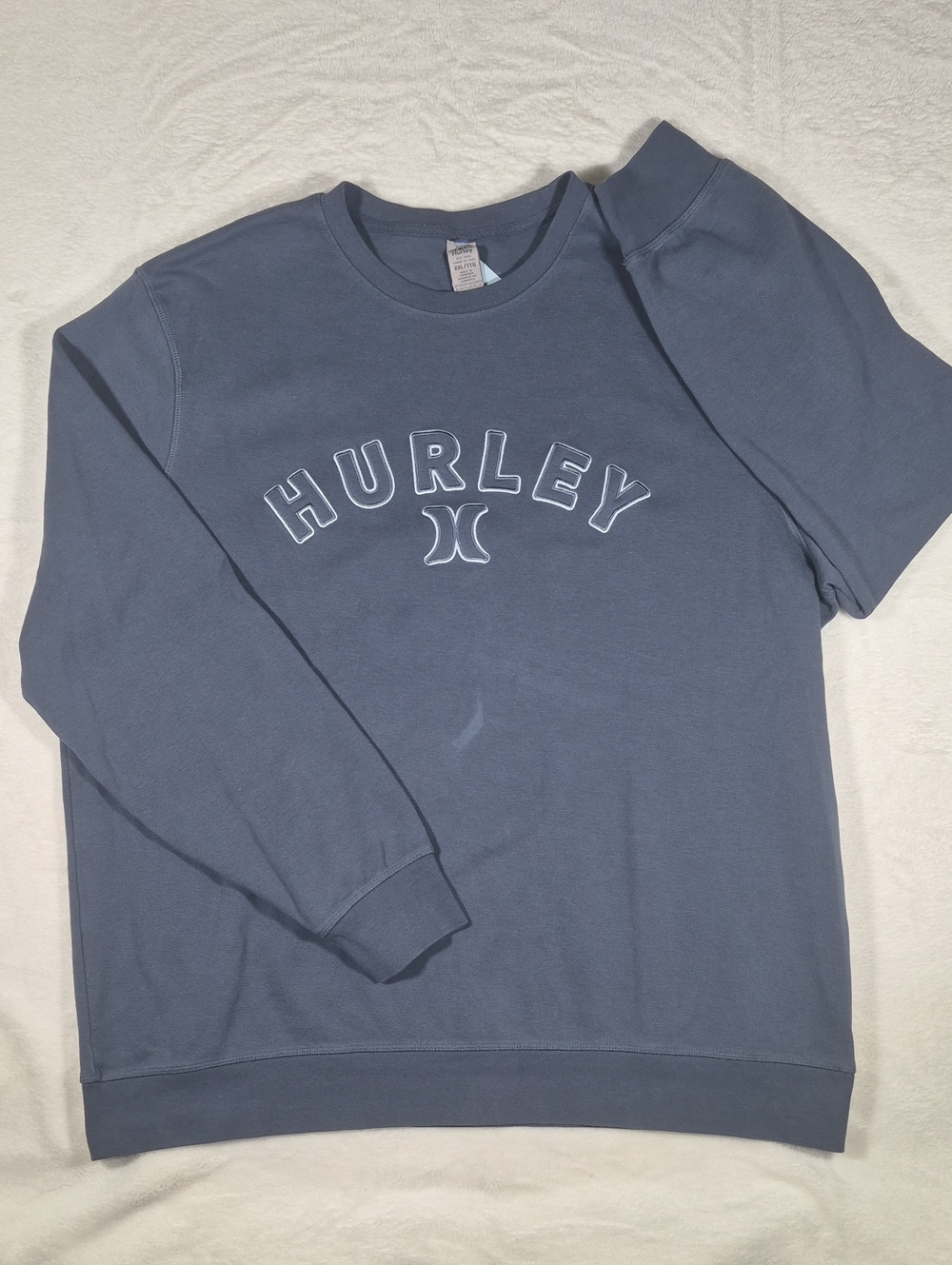 Hurley Men's Dusty Blue Crewneck Sweatshirt